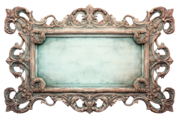 PNG Vintage frame of wood backgrounds white background architecture.
