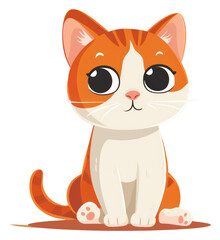 Obraz premium PNG Cat animal cartoon mammal.