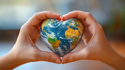 World Kindness Day World Kindness Day, hands forming a heart, global theme, 3D illustration