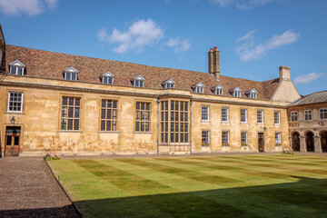 Cambridge, United Kingdom - August 23 2024 "Lovely architecture of Cambridge during the morning"