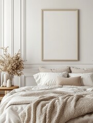 Elegant White Bedroom Frame