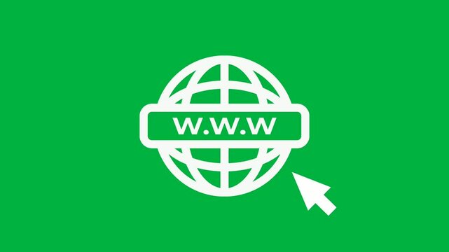 animated icon to visit the website