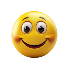 Smiling yellow emoji