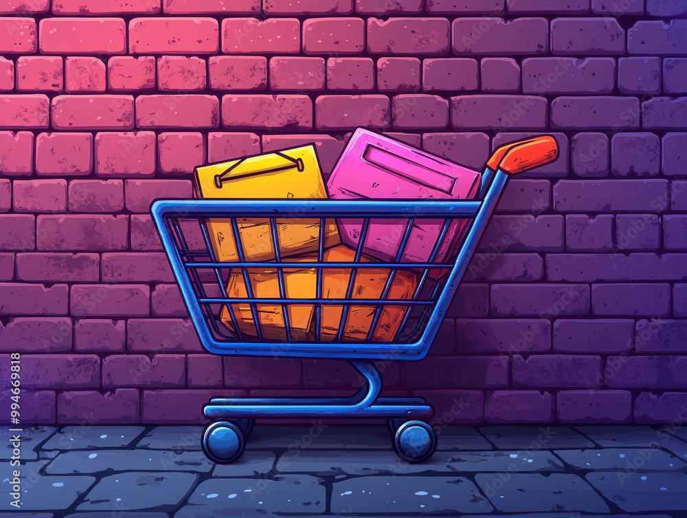 Aufkleber user-friendly cyber monday shopping cart design illustrations to streamline the checkout process and