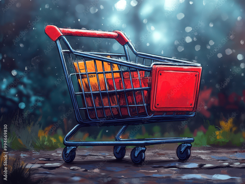 Poster user-friendly cyber monday shopping cart design illustrations to streamline the checkout process and