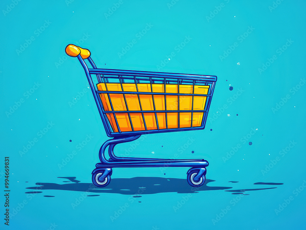 Poster user-friendly cyber monday shopping cart design illustrations to streamline the checkout process and