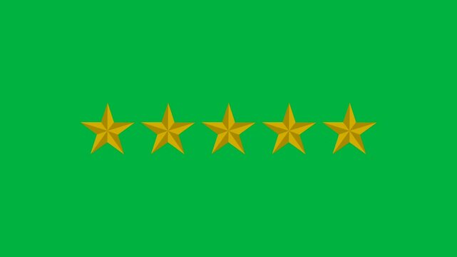 five-star rating animation