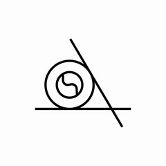 sushi food icon sign vector