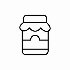 tasty jam jar icon sign vector