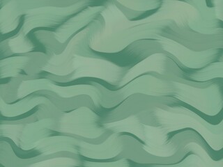 Fototapeta premium Green Wave Abstract Background Illustration