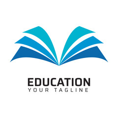 Premium Quality education college coaching academy abstract modern minimalist 3d colorful logo design template