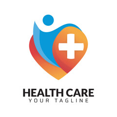 Obraz premium Premium Quality healthcare medical abstract modern minimalist 3d colorful logo design template