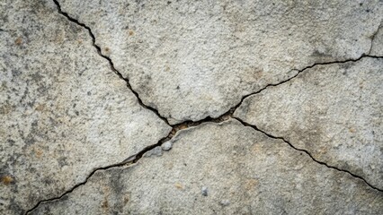 Obraz premium Large crack running through a dry earth surface