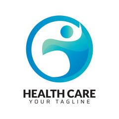 Premium Quality healthcare medical abstract modern minimalist 3d colorful logo design template