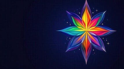 Soul emblem flat design top view spiritual energy theme cartoon drawing vivid