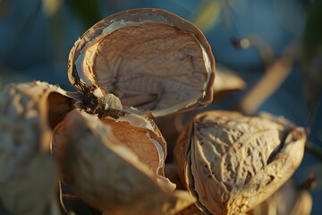 Close-up of Dried Seed Pods