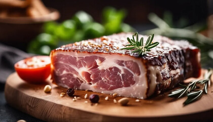 Guanciale with rosemary, ai