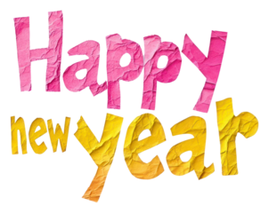 PNG Text colorful holiday happy.