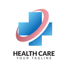 Premium Quality healthcare medical abstract modern minimalist 3d colorful logo design template
