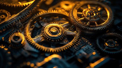 Golden Gears Close-Up