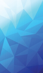 Fototapeta premium Abstract blue gradient geometric low poly pattern background