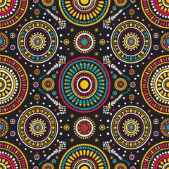 Fototapeta premium Tileable Bohemian Mandala Pattern