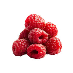 Close-up of fresh ripe raspberries