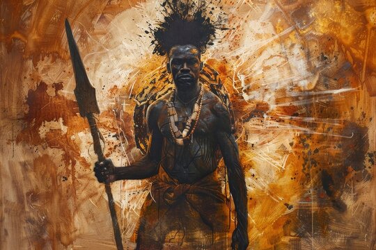 Shango, African God of Thunder and Lightning
