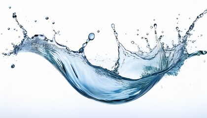 splash of water isolated on white background