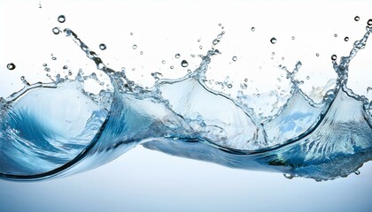 splash of water isolated on white background