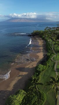 Wailea beach Maui on a beautiful summer morning