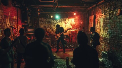 Live Band Performance in Urban Venue