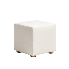 White Square Ottoman