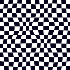 Psychedelic checkerboard pattern