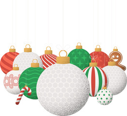 golf christmas ball