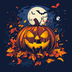 Fototapeta premium 2024 Halloween Graphic