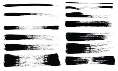 set brush strokes, Brush strokes grunge background. set Vector brush stroke texture. Rough brush strokes with spray texture. Hand drawn broken vintage.eps