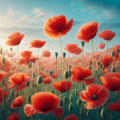 Wallpaper Hintergrund Klatschmohn