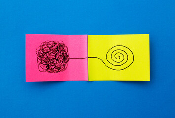 Notes where a communication with conflicts is clarified