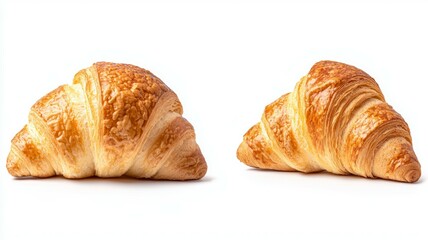 Two croissants are shown side by side