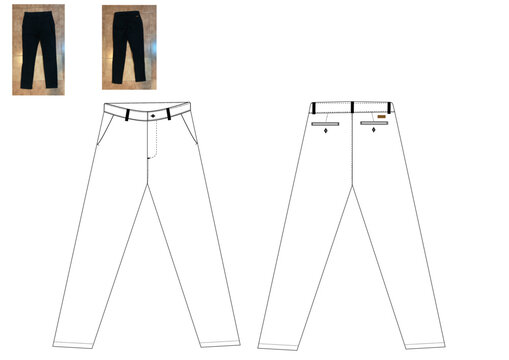Geometral de pantal&oacute;n