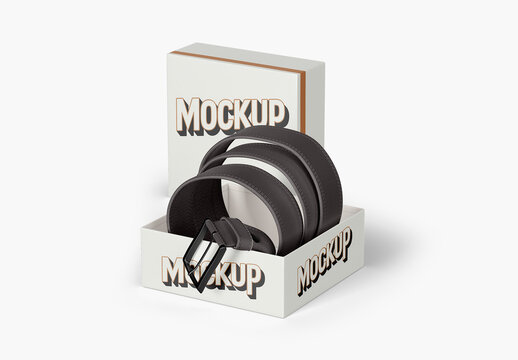 Men's Belt Mockup