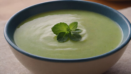 bowl of cucumber soup