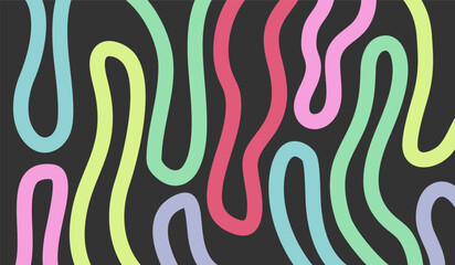 Fototapeta premium Colorful line pattern background vector design template