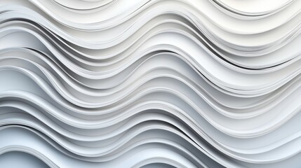 Obraz premium Dynamic Paper Curves and Abstract 3D Lines