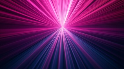 Radiating Light Beams in Vibrant Aura Projection