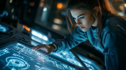 Futuristic Technology Interface