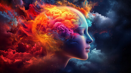 Colorful Fractal Design for Websites and Posters