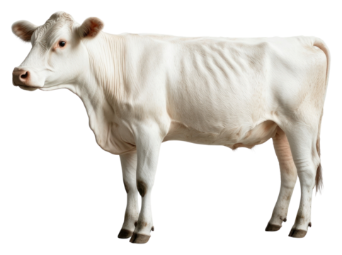 PNG An isolated cow animal photography background.