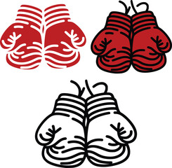 Classic Boxing Gloves Isolated on White Background - High-Quality Sports Equipment 